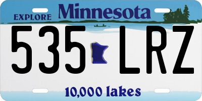MN license plate 535LRZ