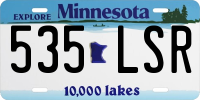 MN license plate 535LSR