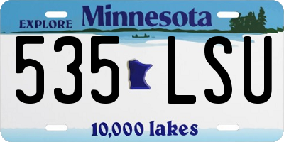 MN license plate 535LSU