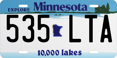 MN license plate 535LTA