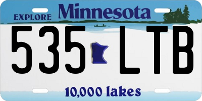 MN license plate 535LTB