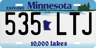 MN license plate 535LTJ