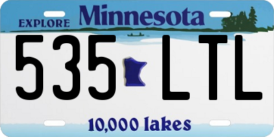 MN license plate 535LTL