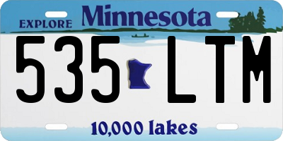 MN license plate 535LTM