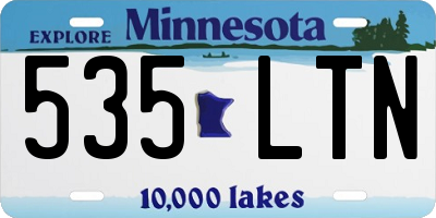 MN license plate 535LTN