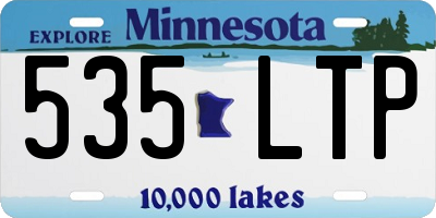 MN license plate 535LTP