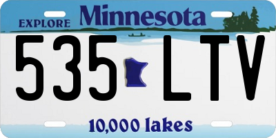 MN license plate 535LTV