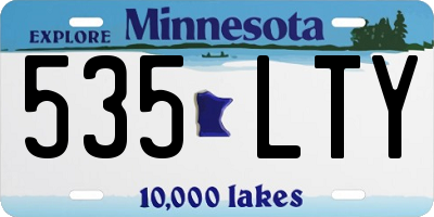 MN license plate 535LTY