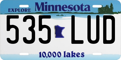 MN license plate 535LUD