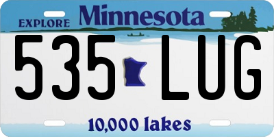 MN license plate 535LUG