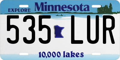MN license plate 535LUR