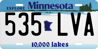 MN license plate 535LVA