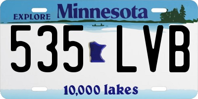 MN license plate 535LVB