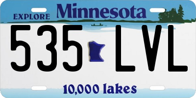 MN license plate 535LVL
