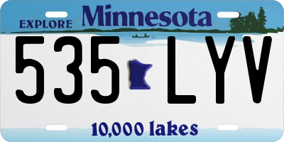 MN license plate 535LYV