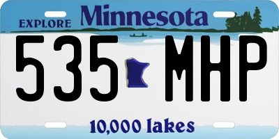 MN license plate 535MHP