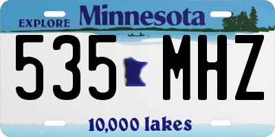 MN license plate 535MHZ