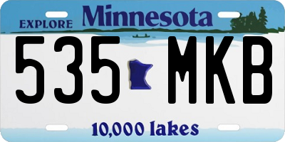 MN license plate 535MKB