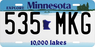 MN license plate 535MKG