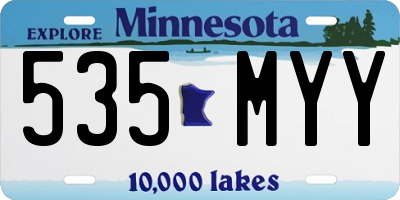 MN license plate 535MYY