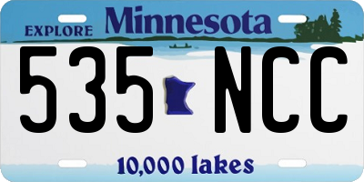 MN license plate 535NCC