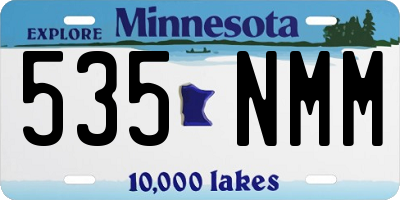 MN license plate 535NMM