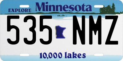MN license plate 535NMZ