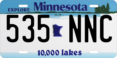 MN license plate 535NNC