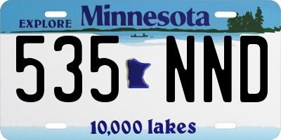 MN license plate 535NND