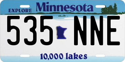 MN license plate 535NNE