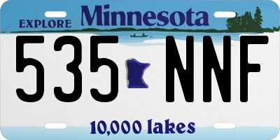 MN license plate 535NNF