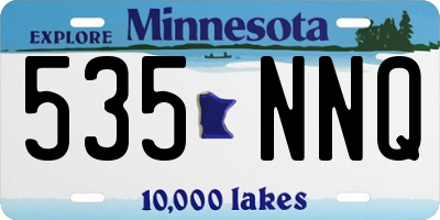 MN license plate 535NNQ