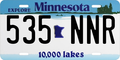 MN license plate 535NNR