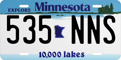 MN license plate 535NNS