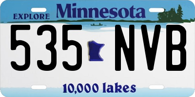 MN license plate 535NVB