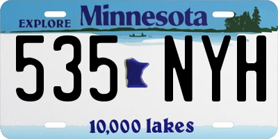 MN license plate 535NYH