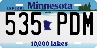 MN license plate 535PDM