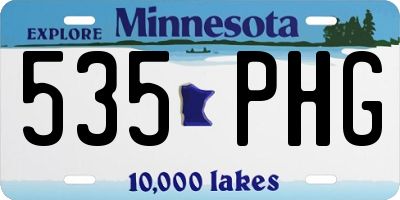 MN license plate 535PHG