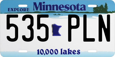 MN license plate 535PLN