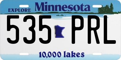 MN license plate 535PRL