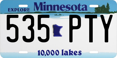 MN license plate 535PTY