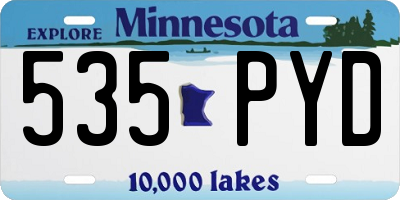 MN license plate 535PYD