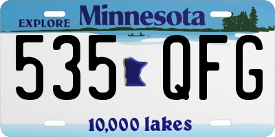 MN license plate 535QFG