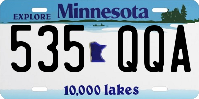 MN license plate 535QQA