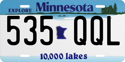 MN license plate 535QQL