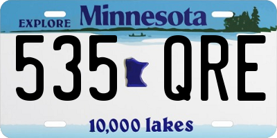 MN license plate 535QRE