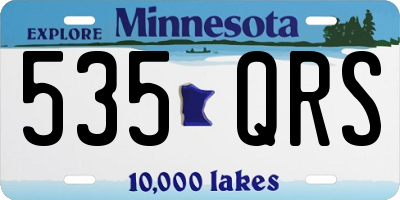 MN license plate 535QRS