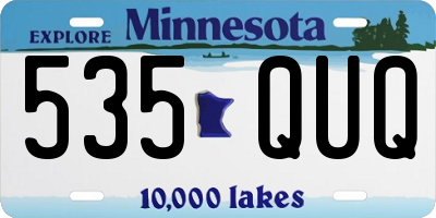MN license plate 535QUQ