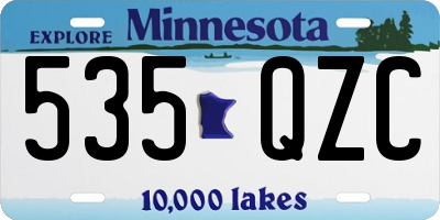 MN license plate 535QZC