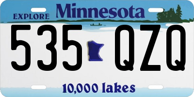 MN license plate 535QZQ